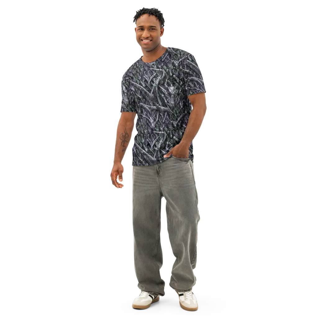 Thornbone Grove on Men's Cotton Crew Neck T-Shirt — Front