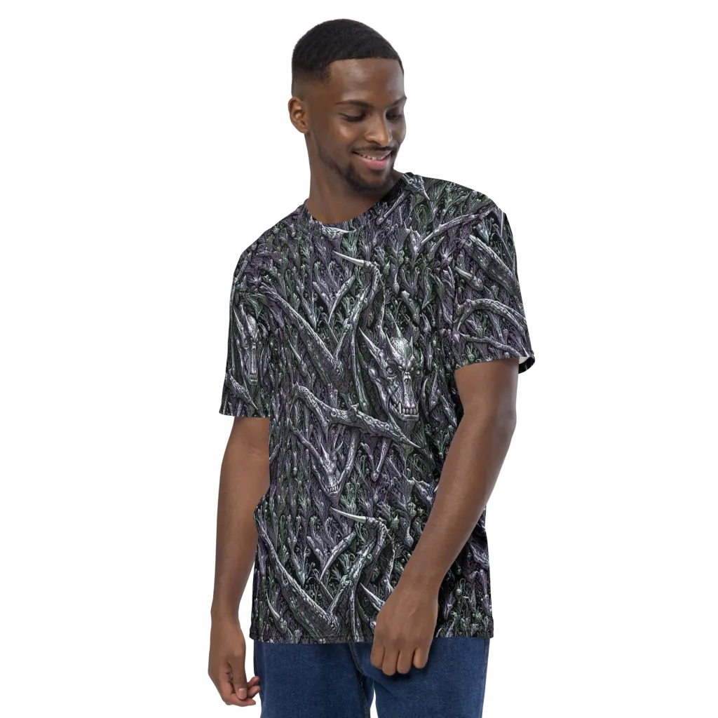 Thornbone Grove on Men's Crew Neck T-Shirt — Left sleeve