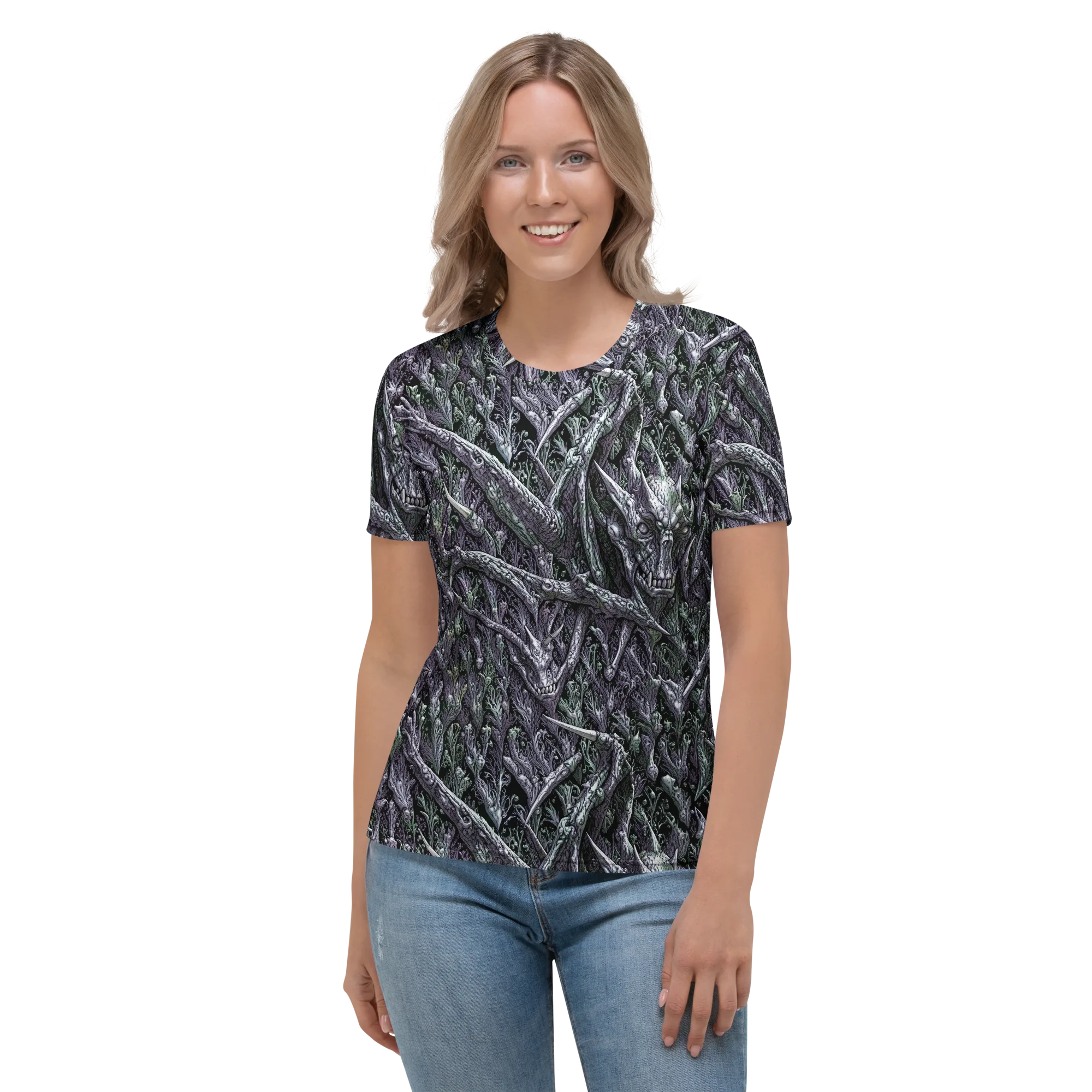 Thornbone Grove on Women's Crew Neck T-Shirt — Front