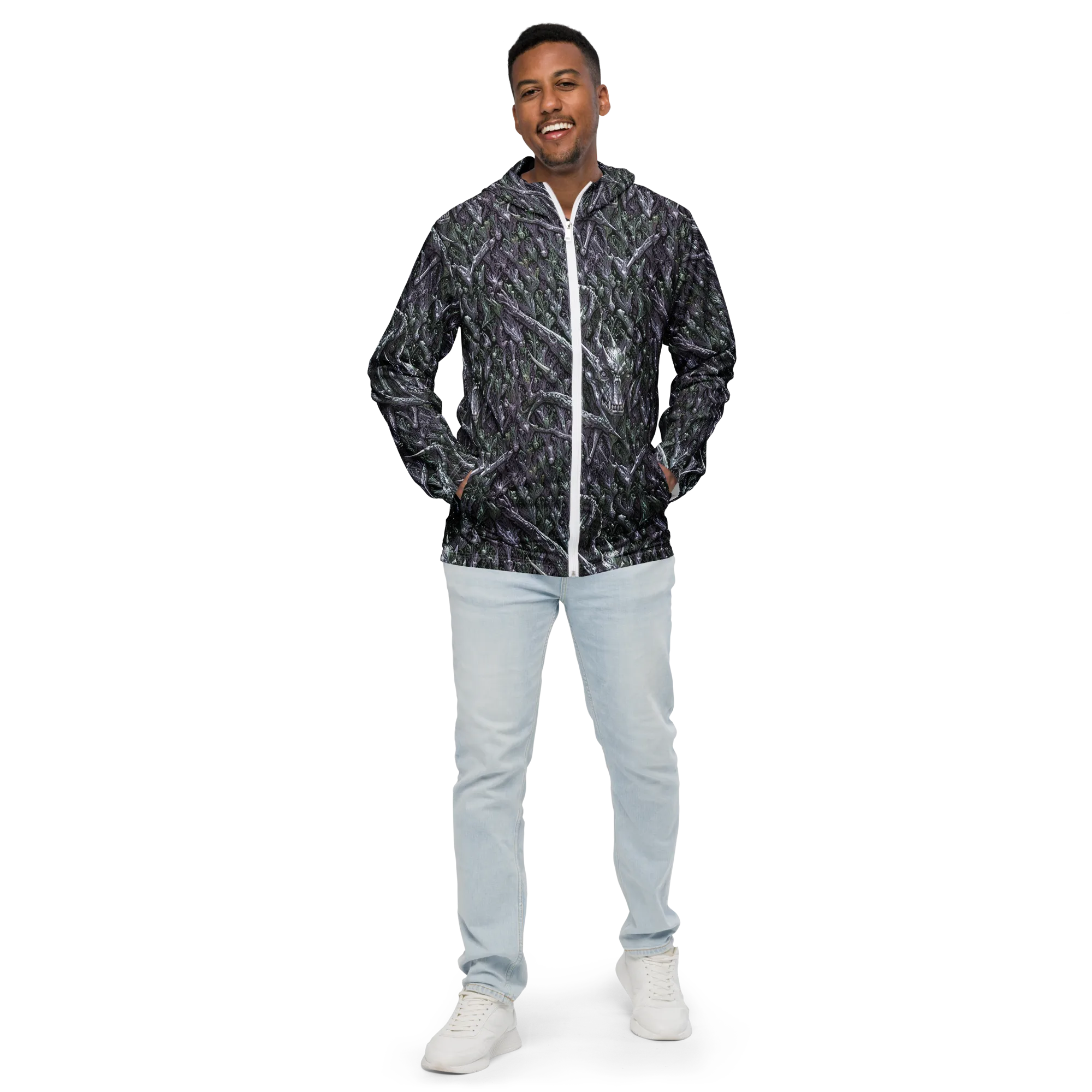 Thornbone Grove on Men's Windbreaker — Front