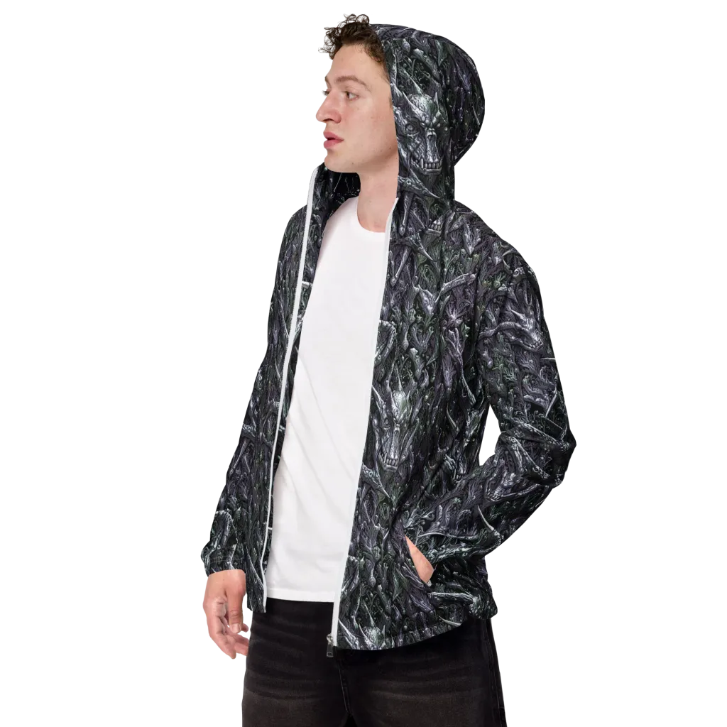 Thornbone Grove on Men's Windbreaker — Left Front