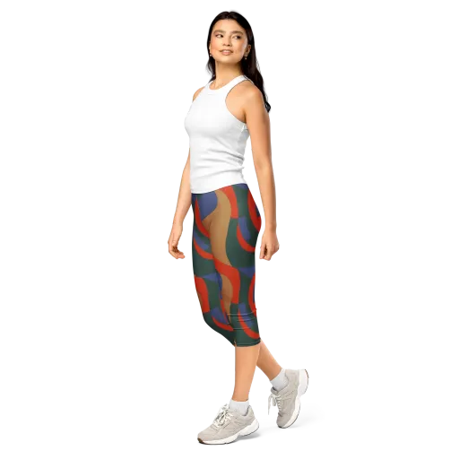 Vermilion Current on a Capri Leggings