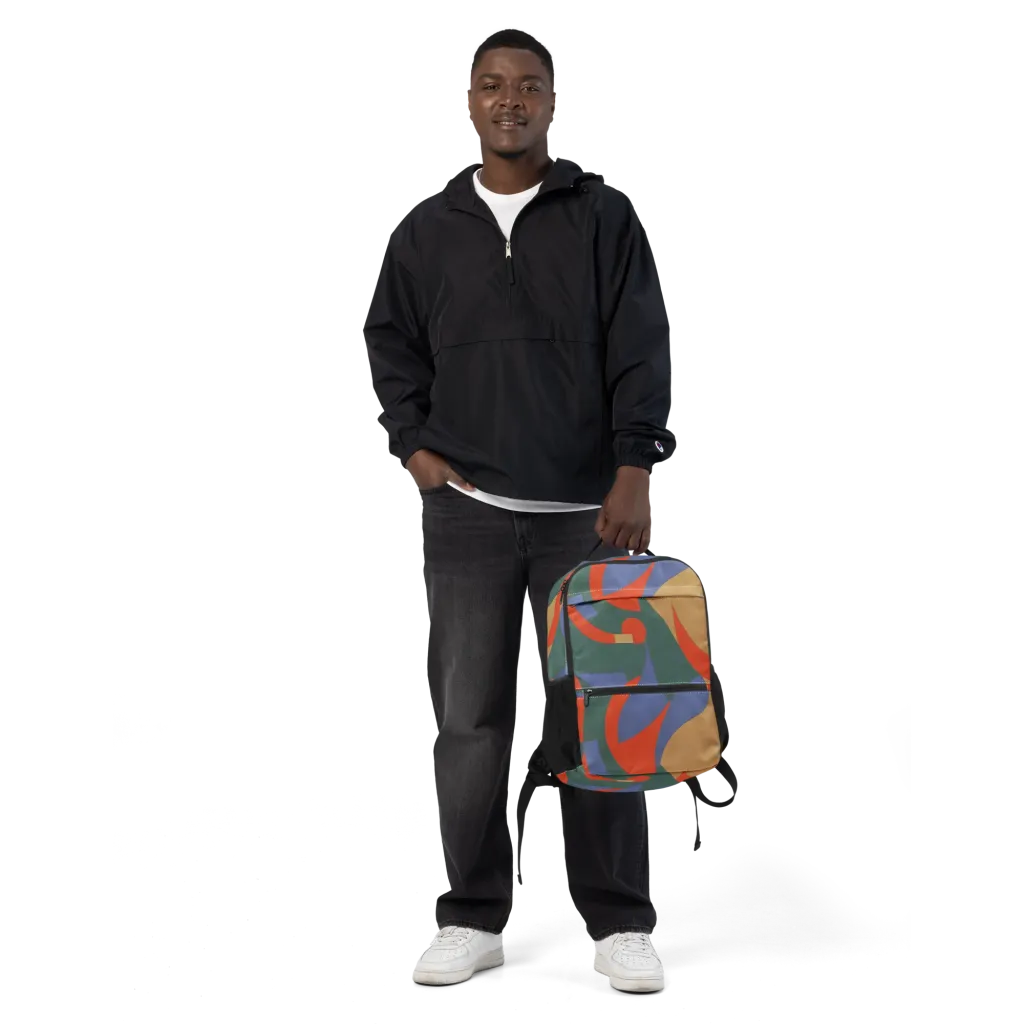 Vermilion Current on Utility Backpack — Front