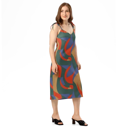Vermilion Current on a Slip Dress