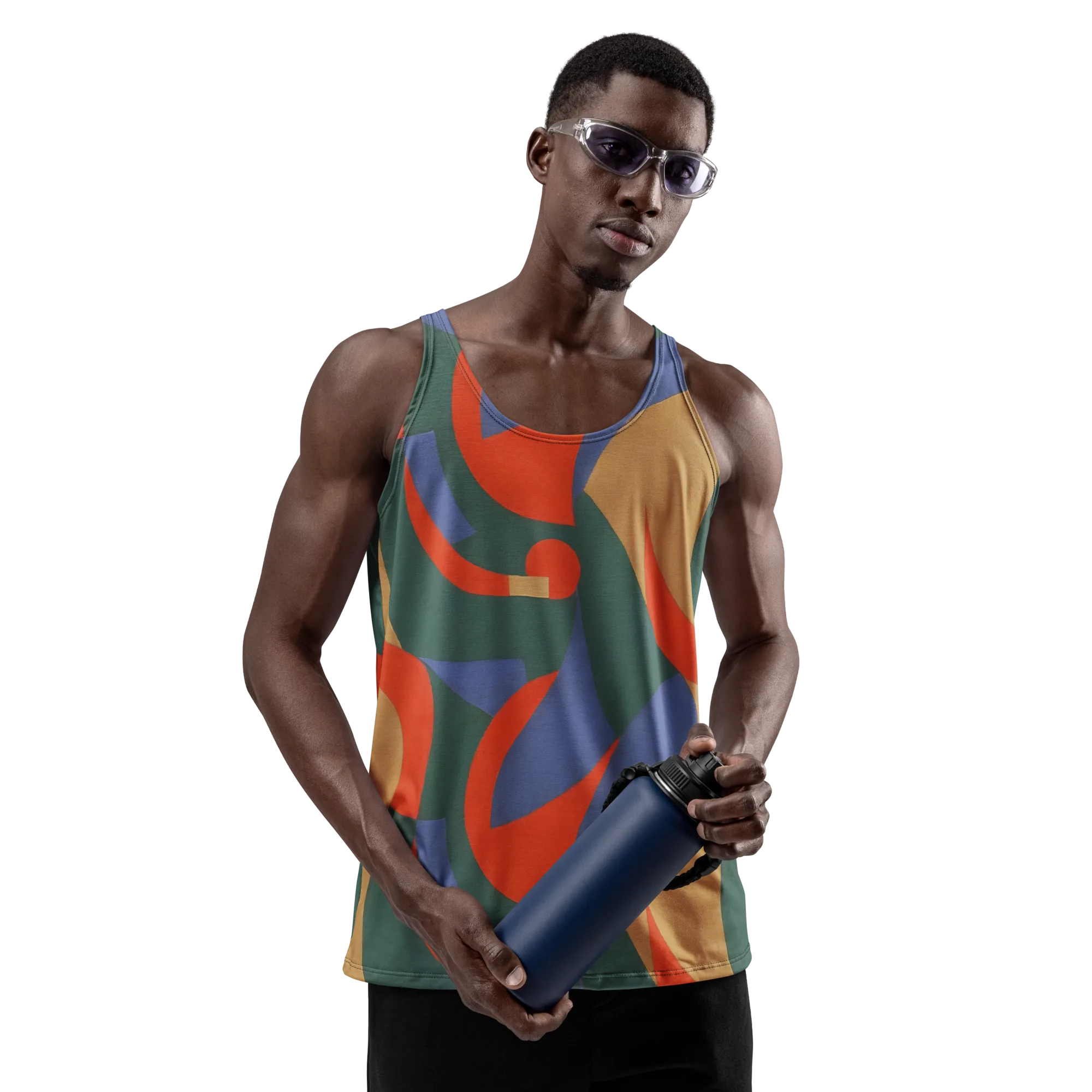 Vermilion Current on Men's Tank Top — Front print