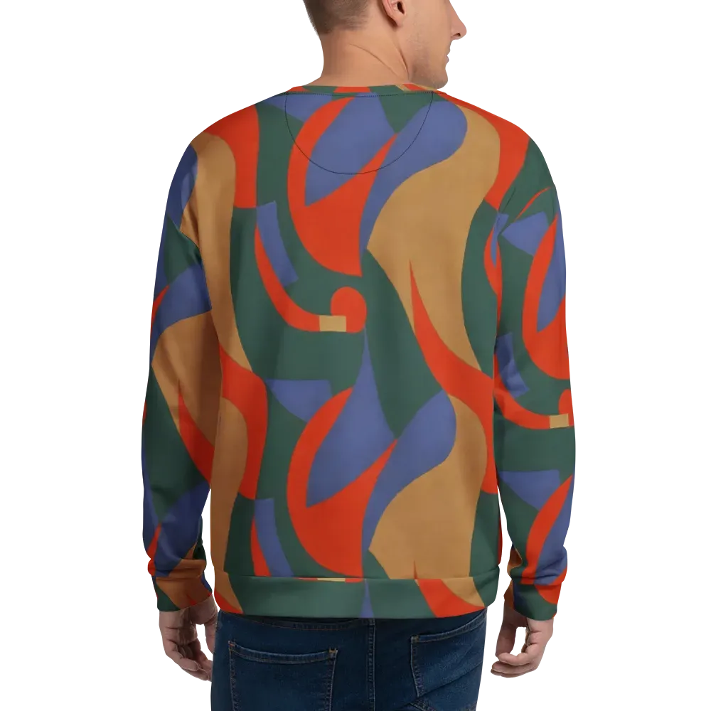 Vermilion Current on Sweatshirt — Back
