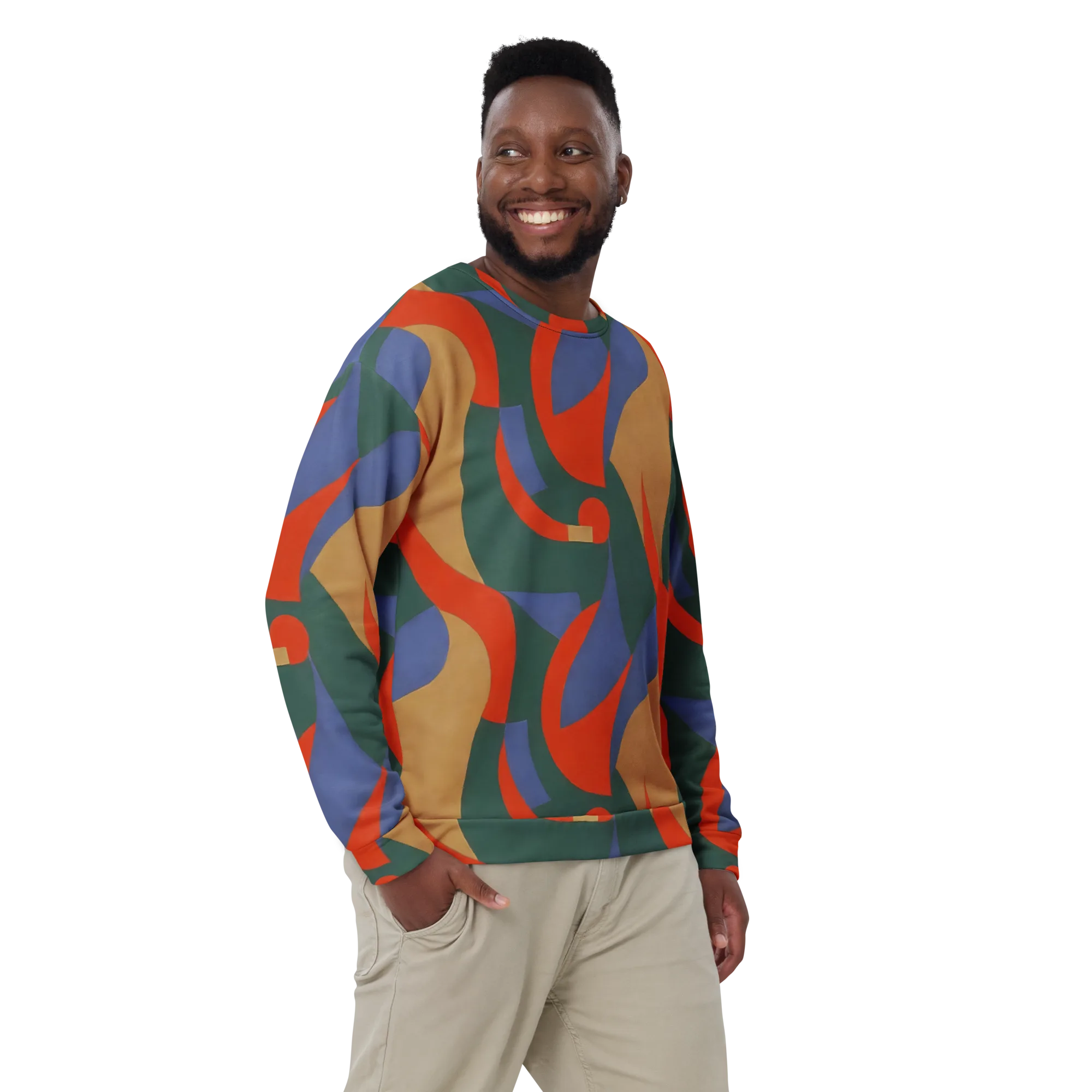 Vermilion Current on Sweatshirt — Front print