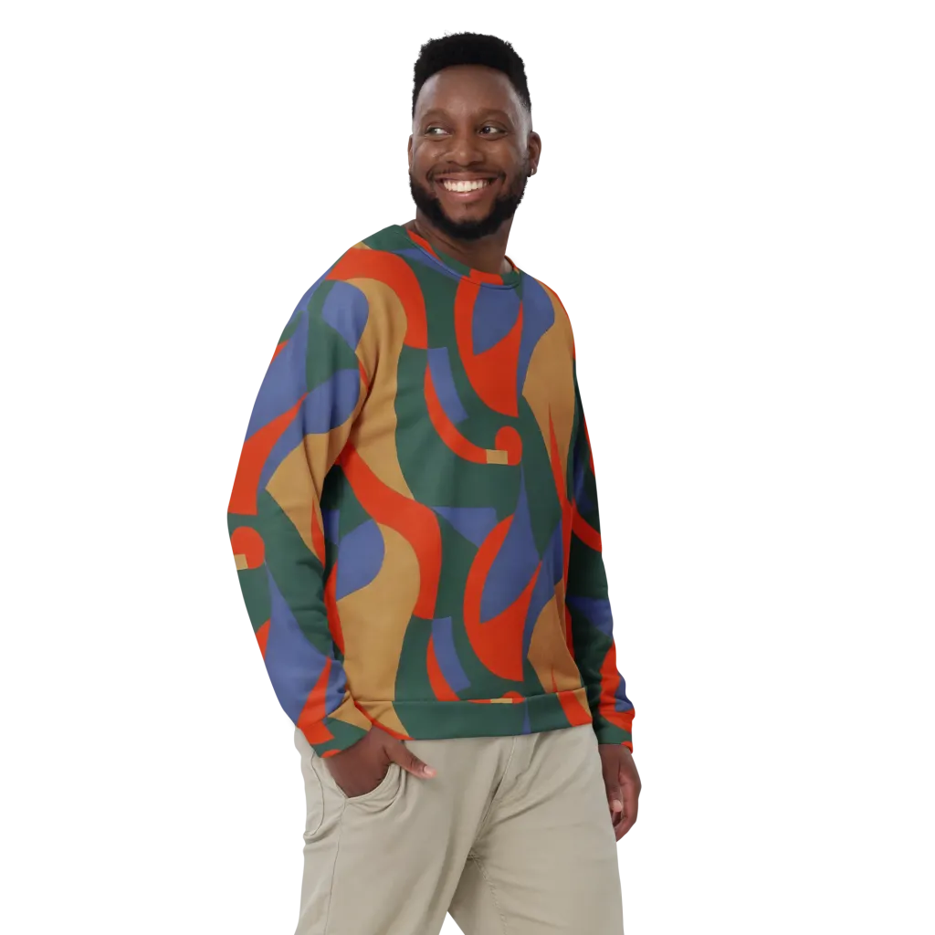 Vermilion Current on Sweatshirt — Front print