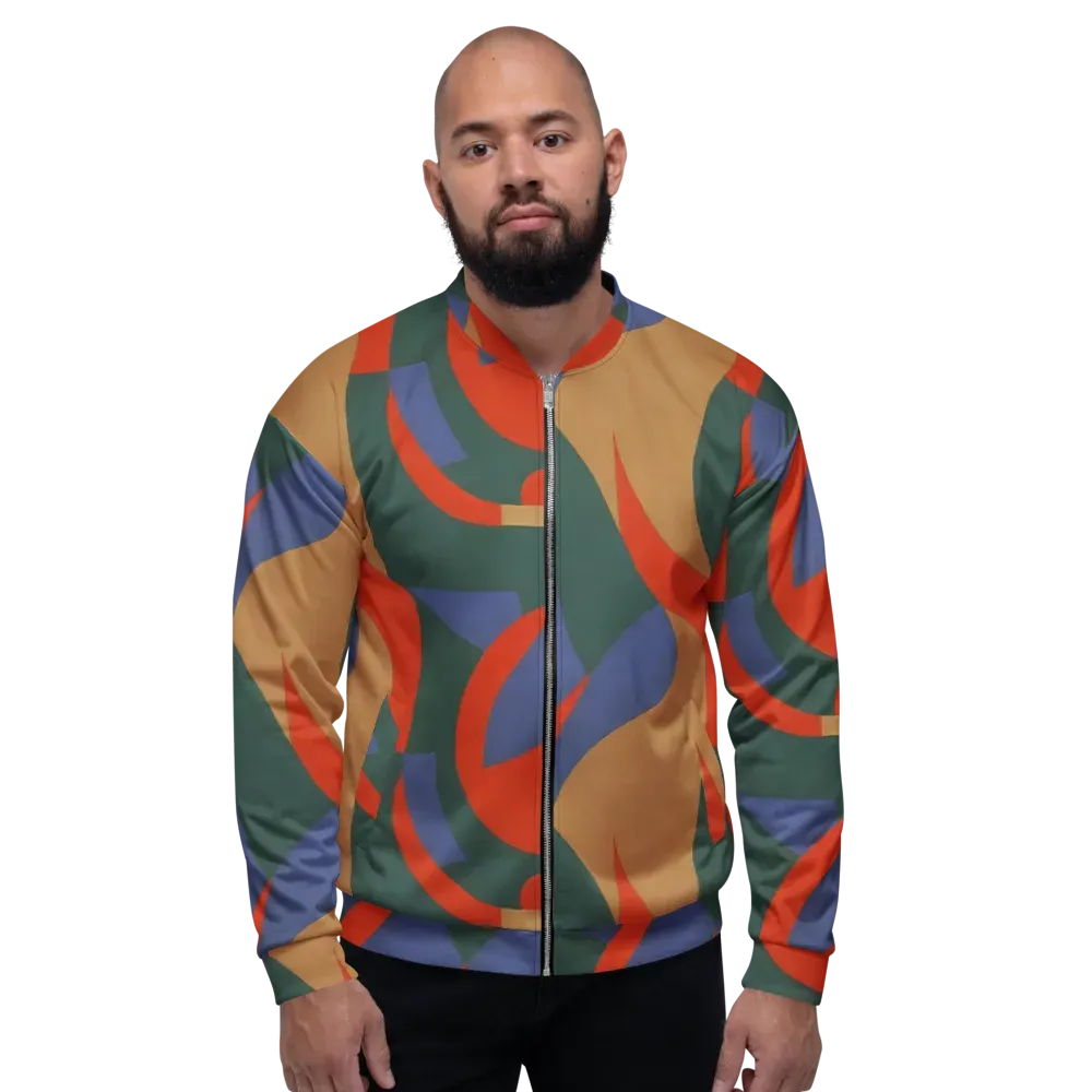 Vermilion Current on Bomber Jacket — Front