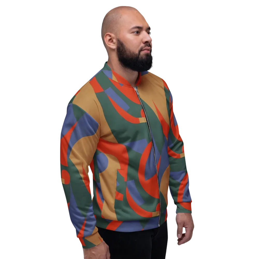 Vermilion Current on Bomber Jacket — Back print