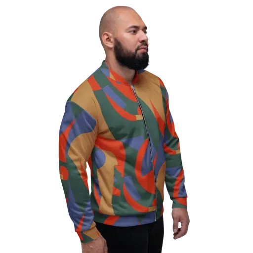 Vermilion Current on a Bomber Jacket