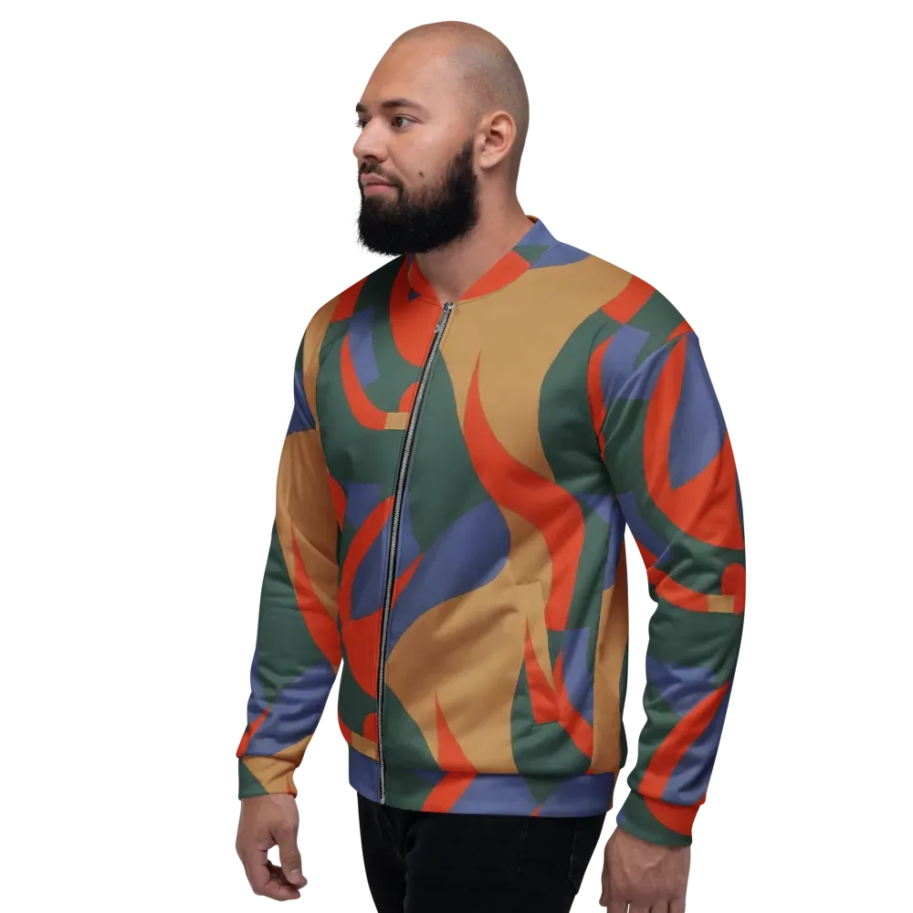 Vermilion Current on Bomber Jacket — Left