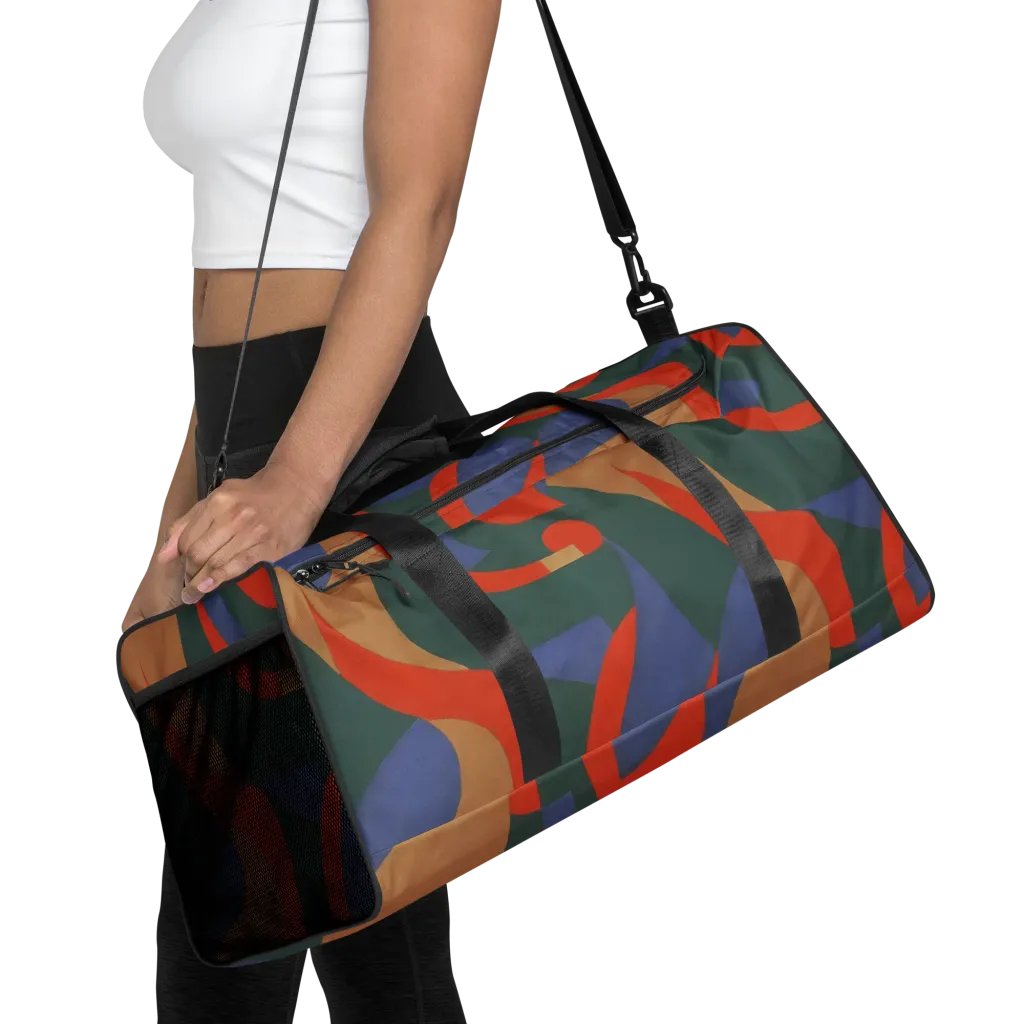 Vermilion Current on Duffle Bag — Front