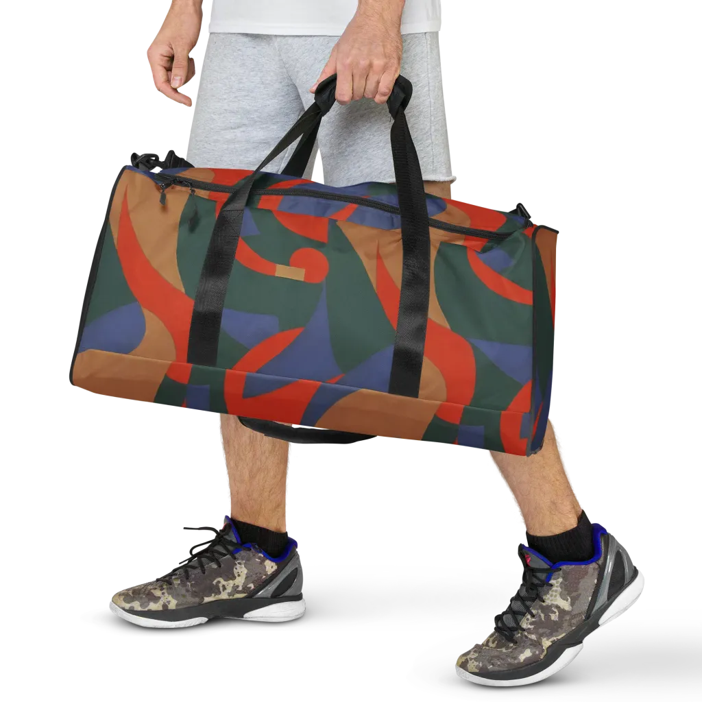 Vermilion Current on Duffle Bag — Front print