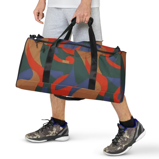 Vermilion Current on a Duffle Bag