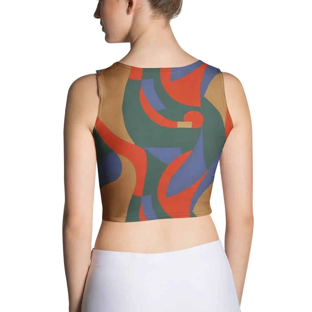 Vermilion Current on Crop Top — Back