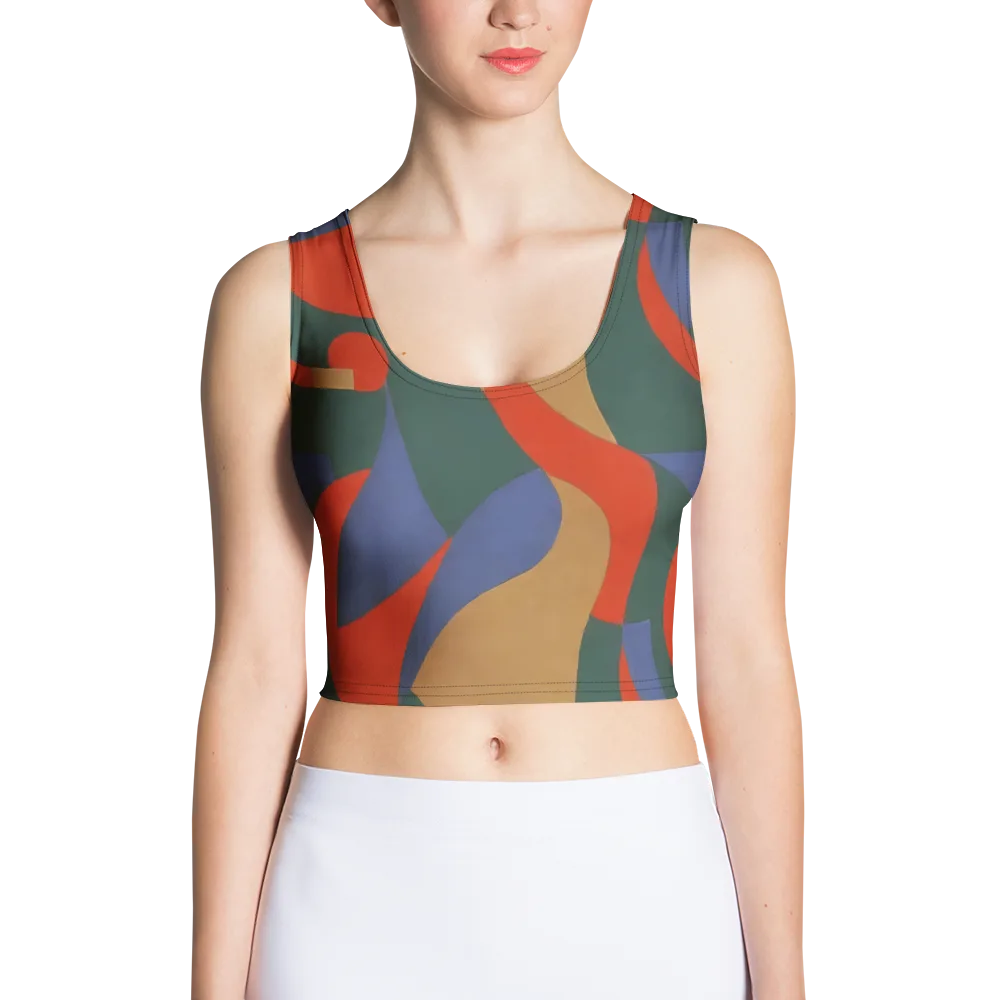 Vermilion Current on Crop Top — Front