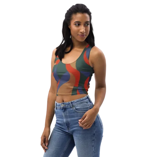 Vermilion Current on a Crop Top