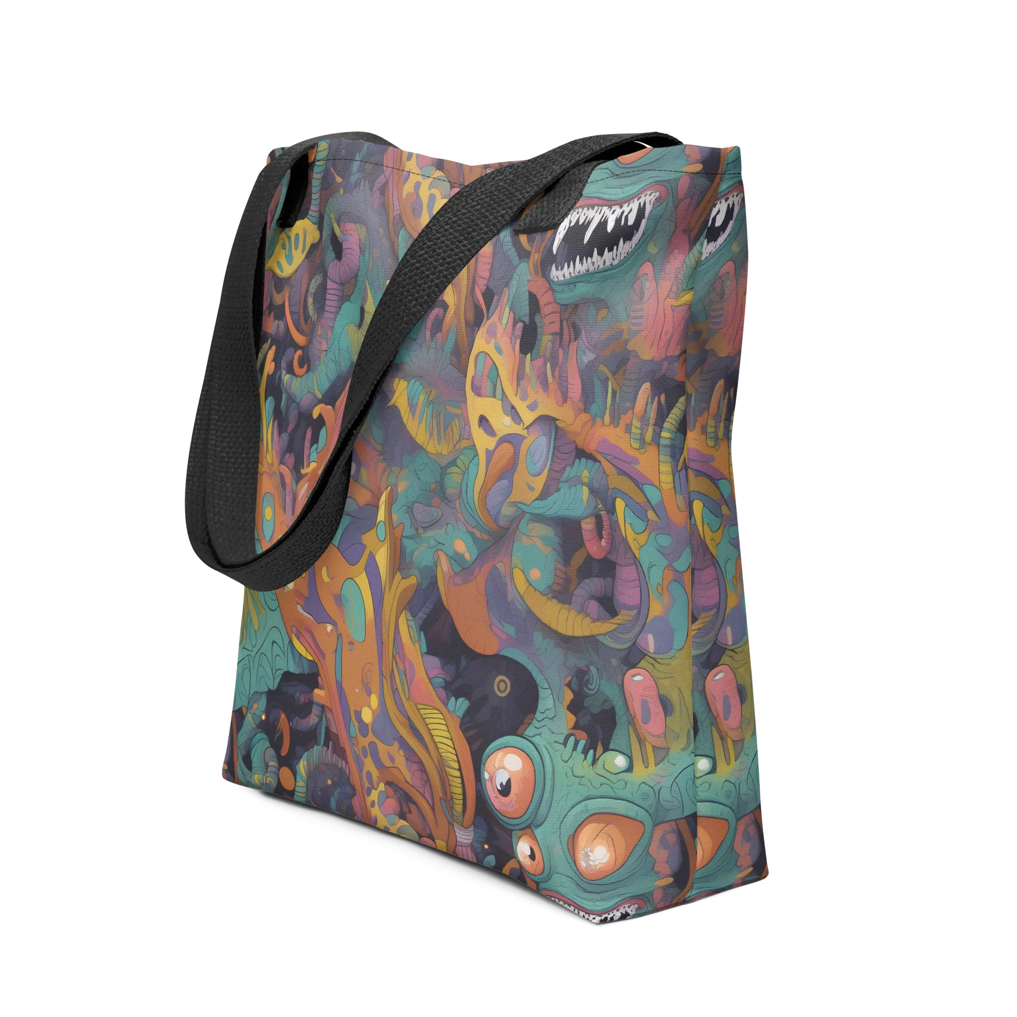 Neon Menagerie on Tote Bag — Print file