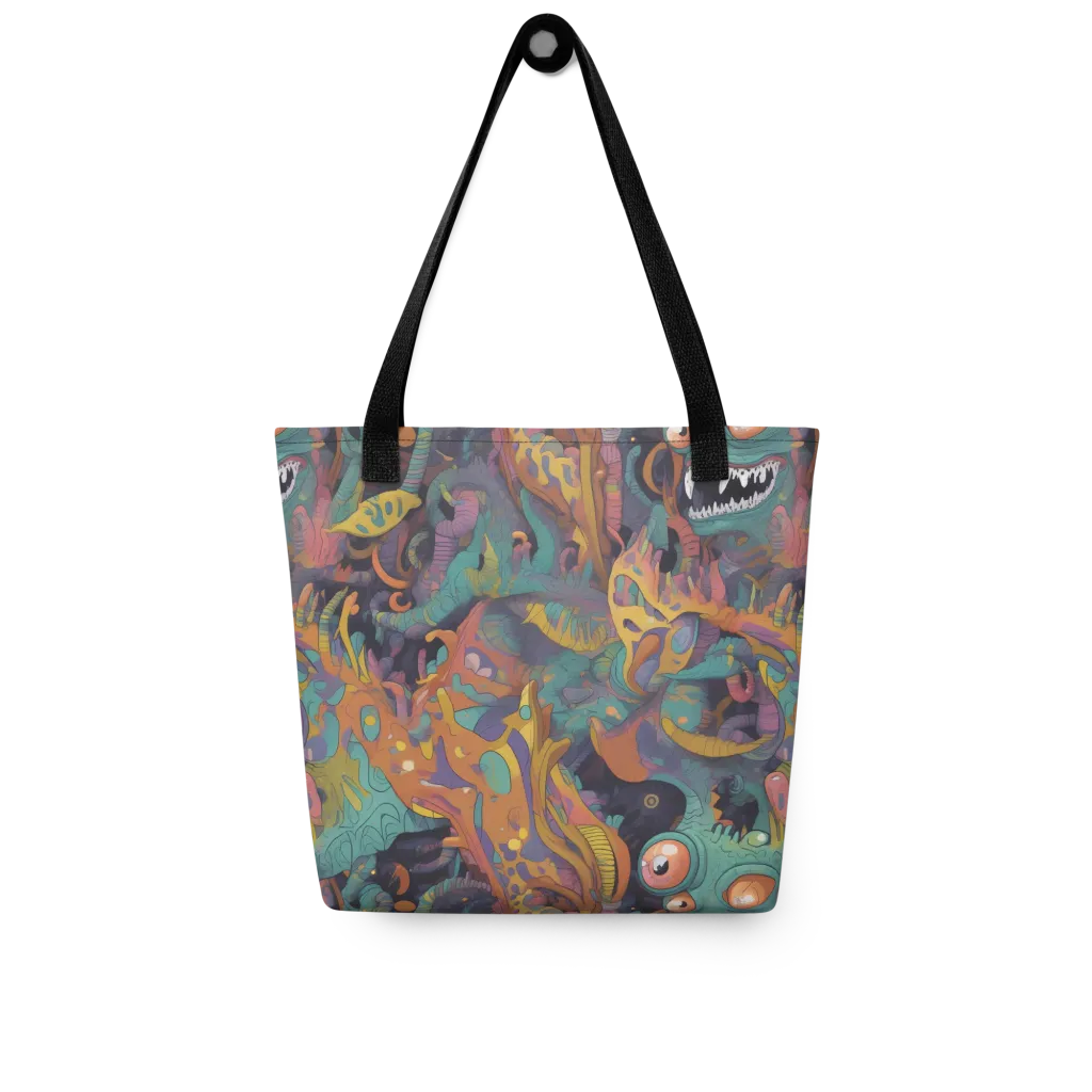 Neon Menagerie on Tote Bag — Front