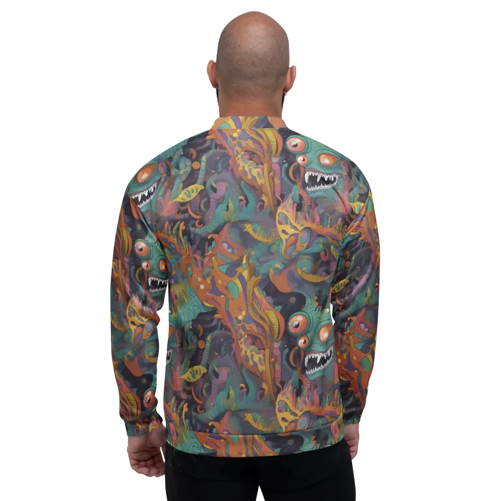Neon Menagerie on Bomber Jacket — Back