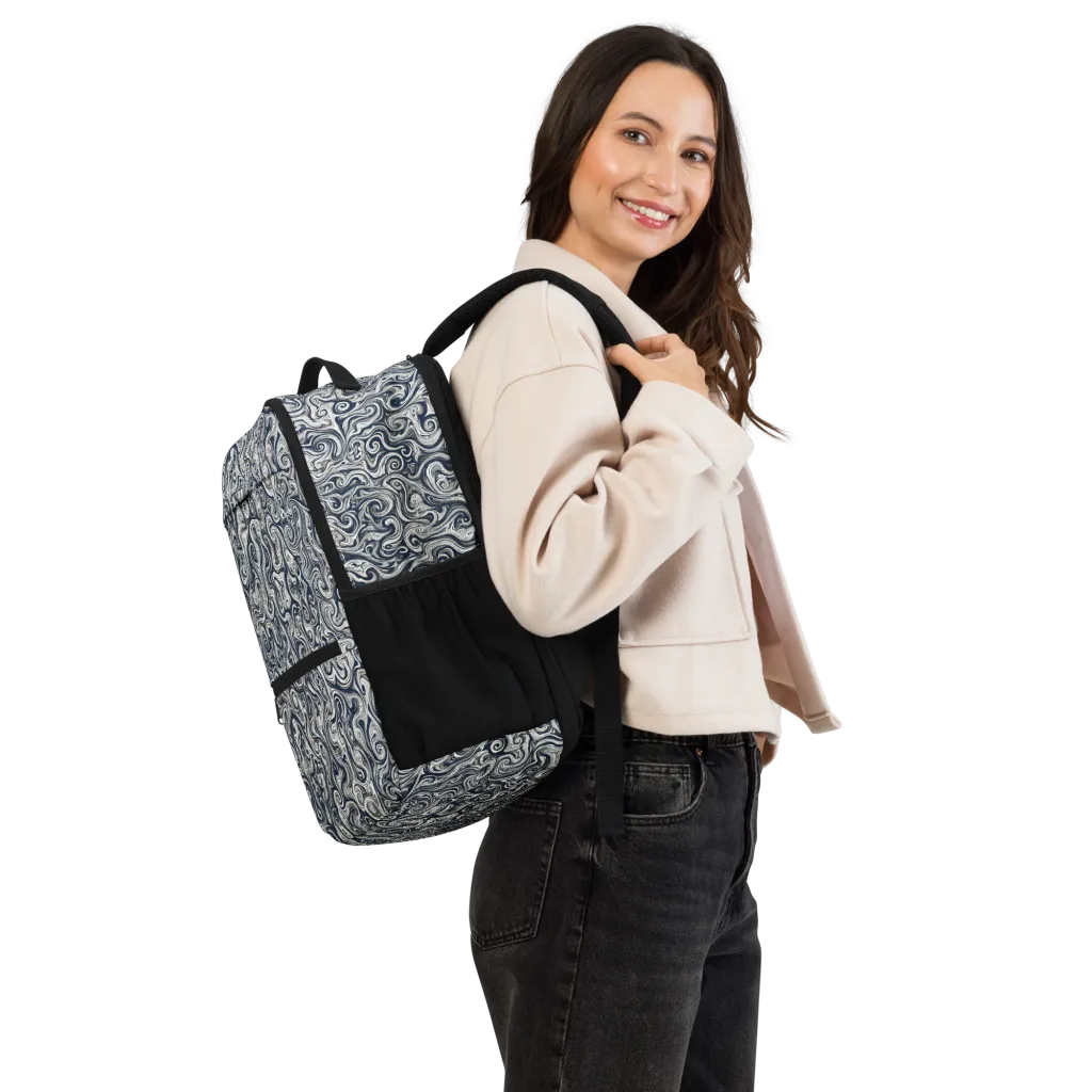 Midnight Marbling on Utility Backpack — Right