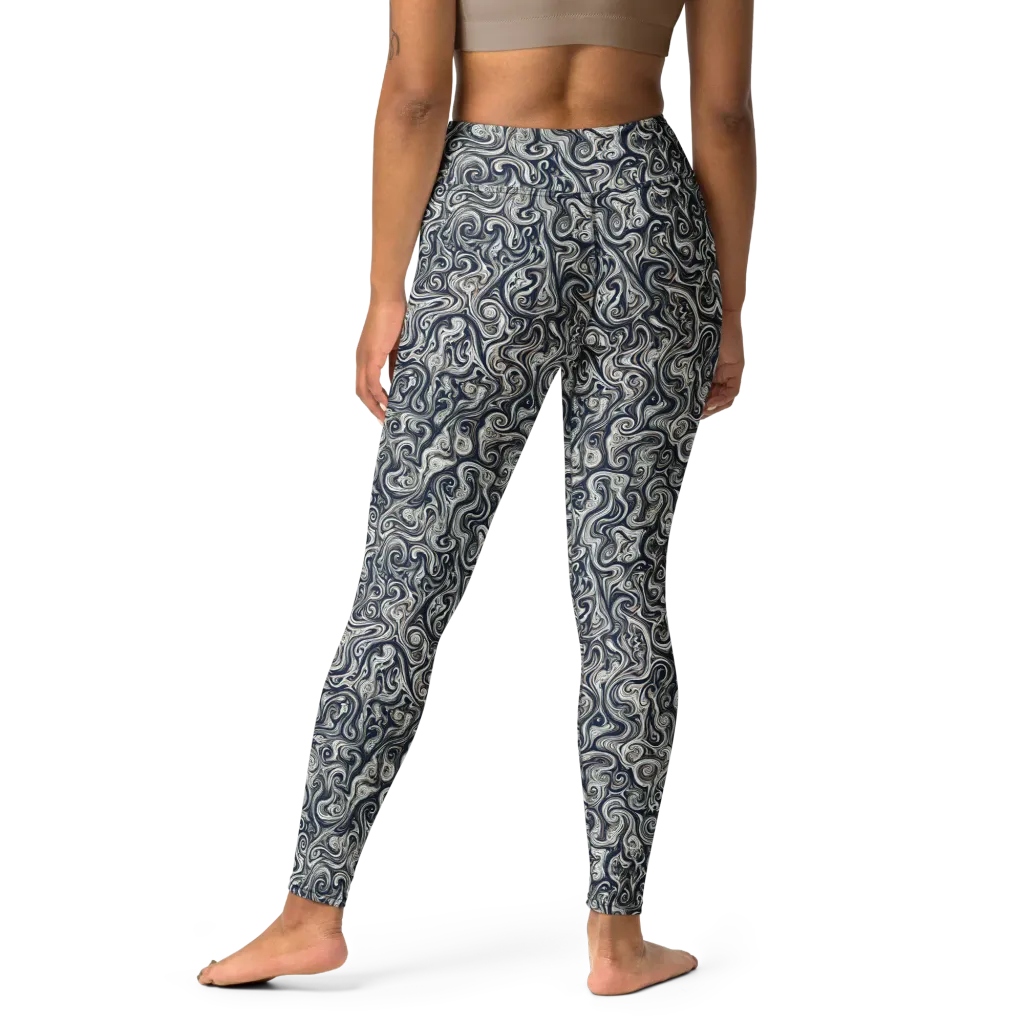 Midnight Marbling on Yoga Leggings — Print file