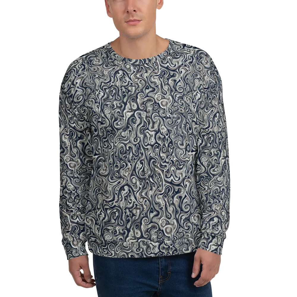 Midnight Marbling on Sweatshirt — Front