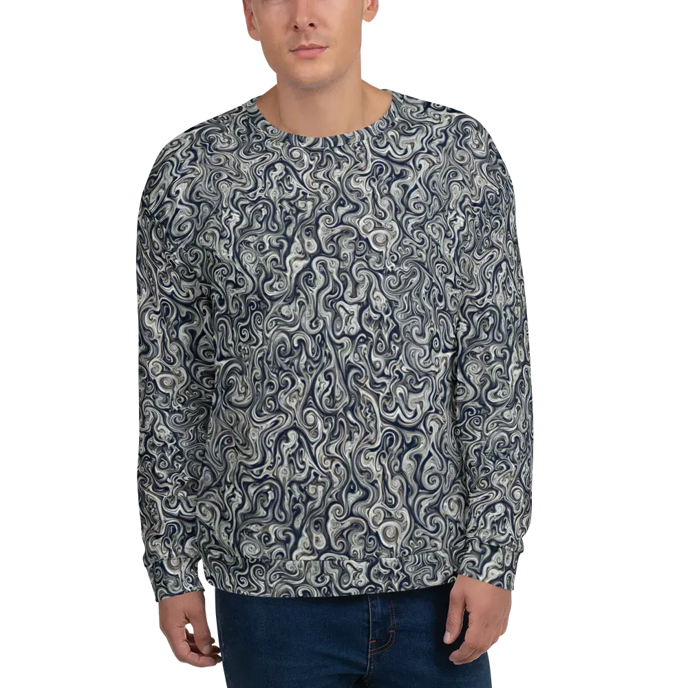 Midnight Marbling on Sweatshirt — Front