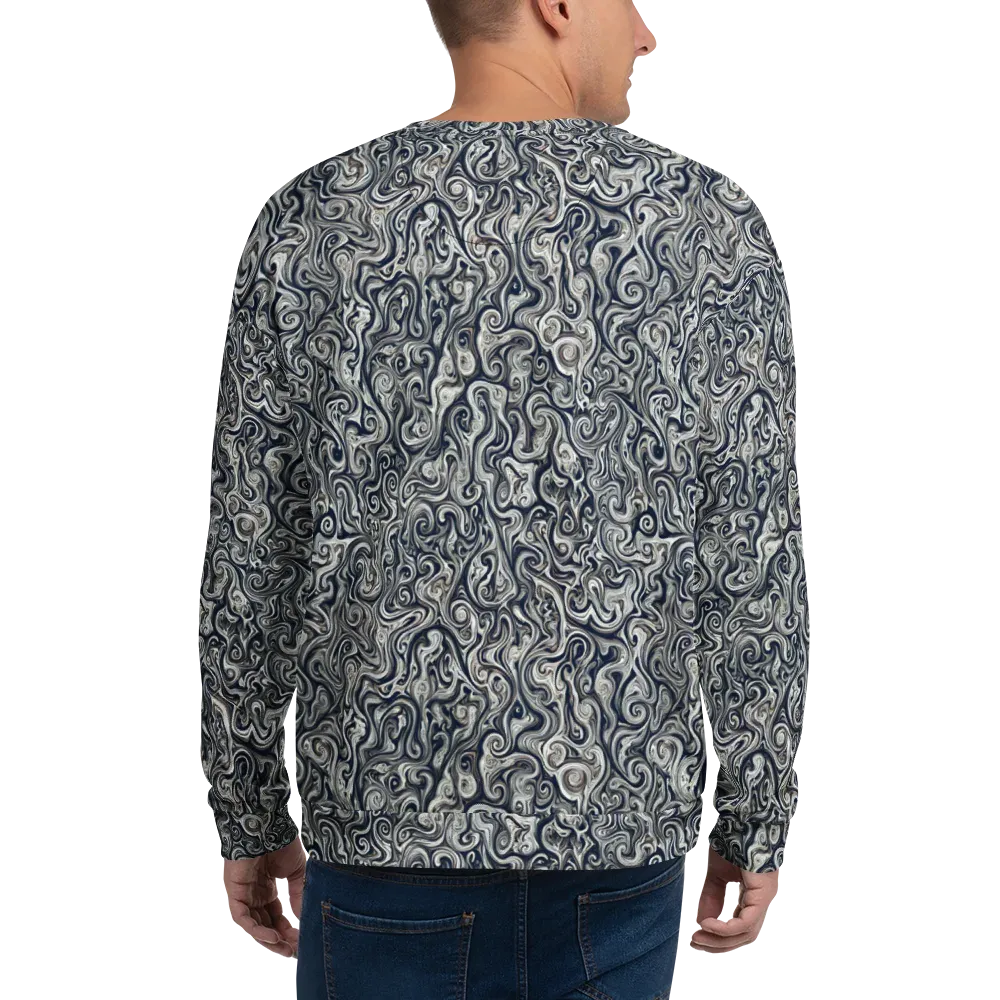Midnight Marbling on Sweatshirt — Back