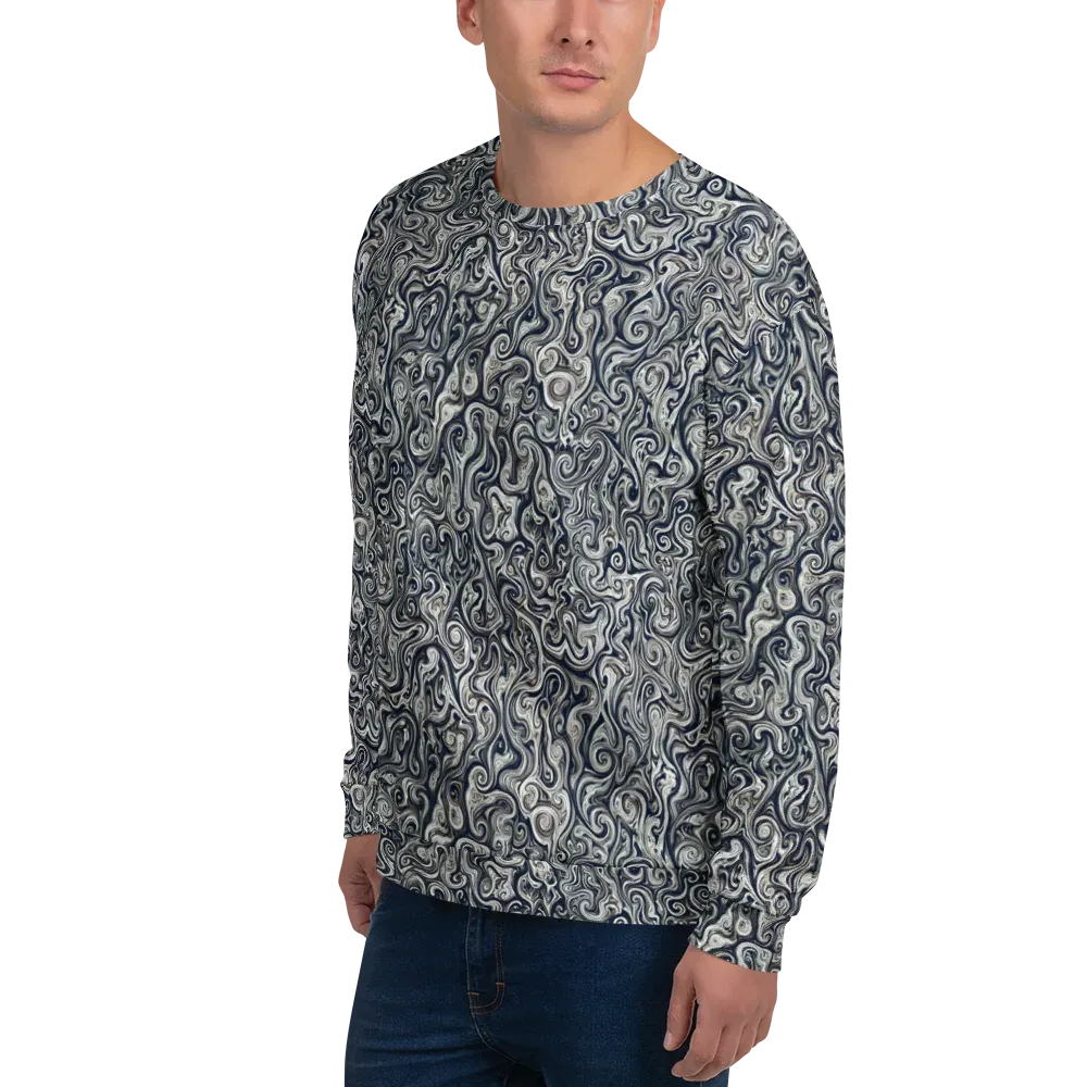 Midnight Marbling on Sweatshirt — Left Front