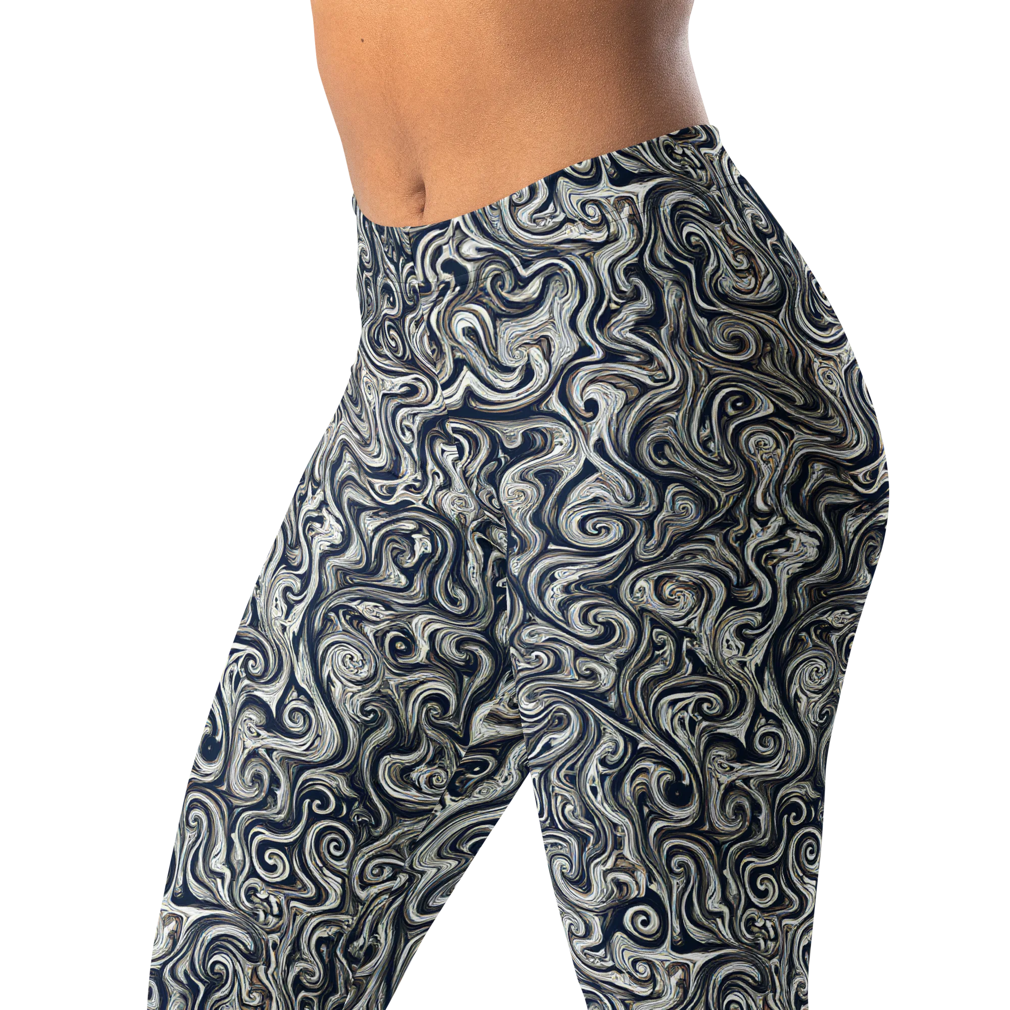 Midnight Marbling on Leggings — Print file