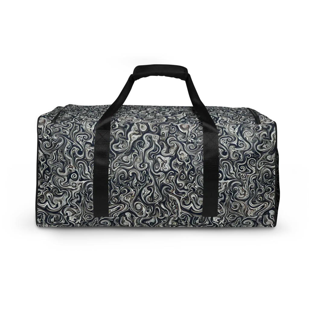 Midnight Marbling on Duffle Bag — Back print