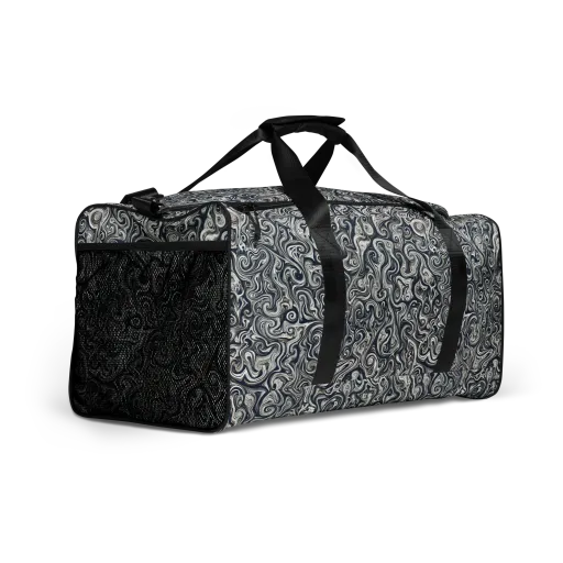 Midnight Marbling on a Duffle Bag