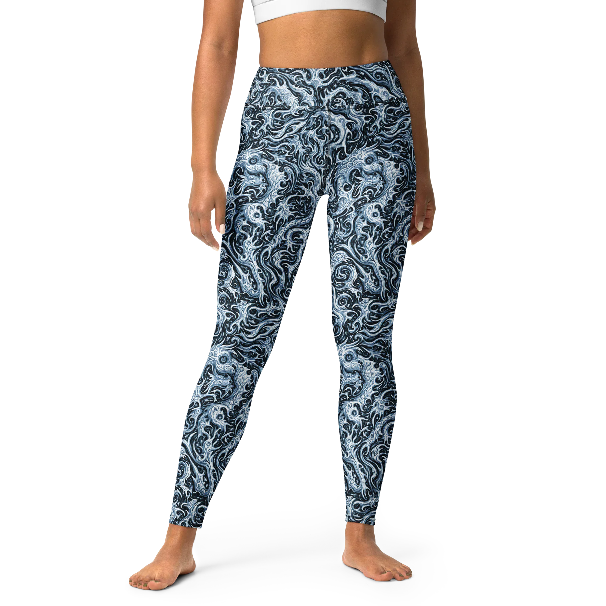 Midnight Arabesque on Yoga Leggings — Print file