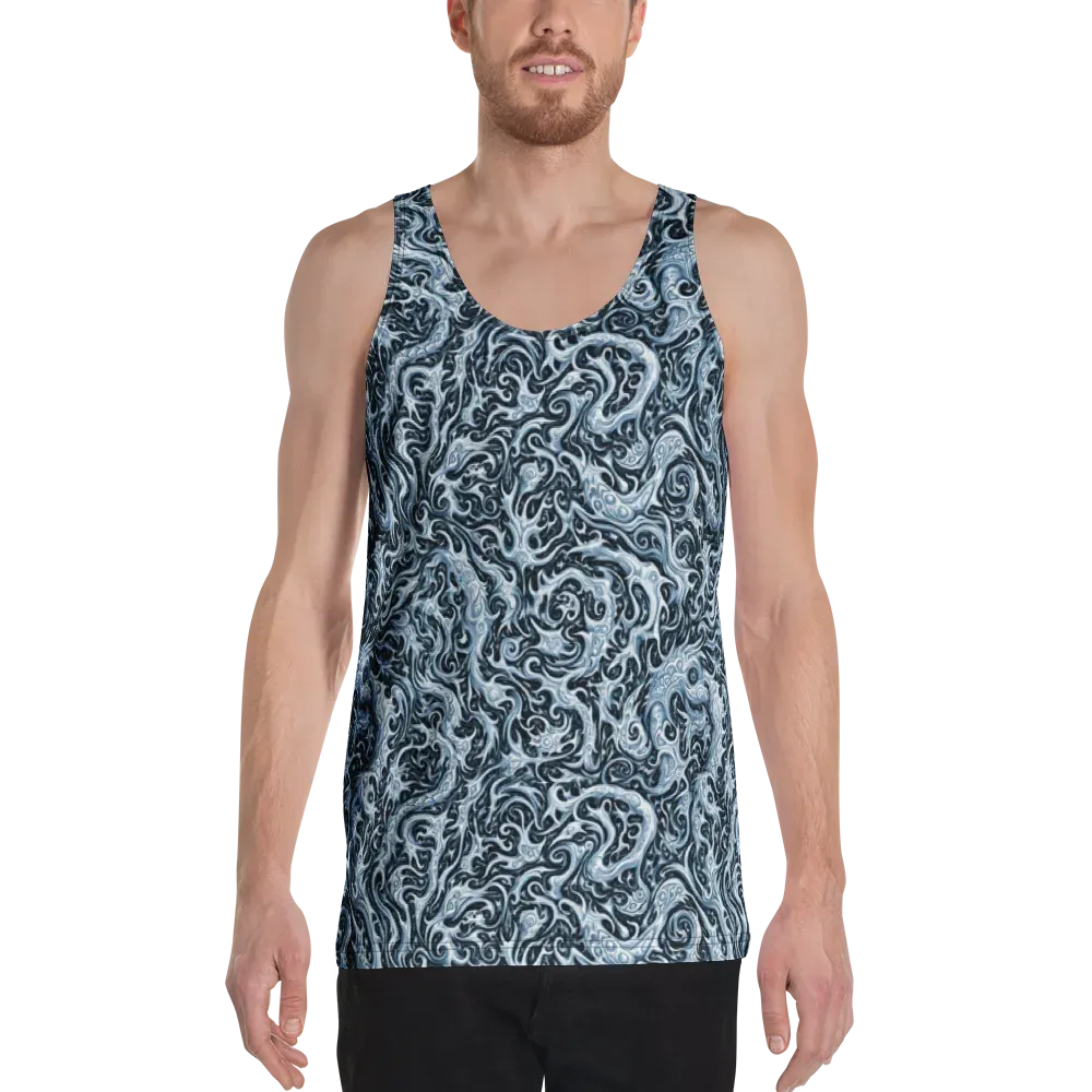 Midnight Arabesque on Men's Tank Top — Front