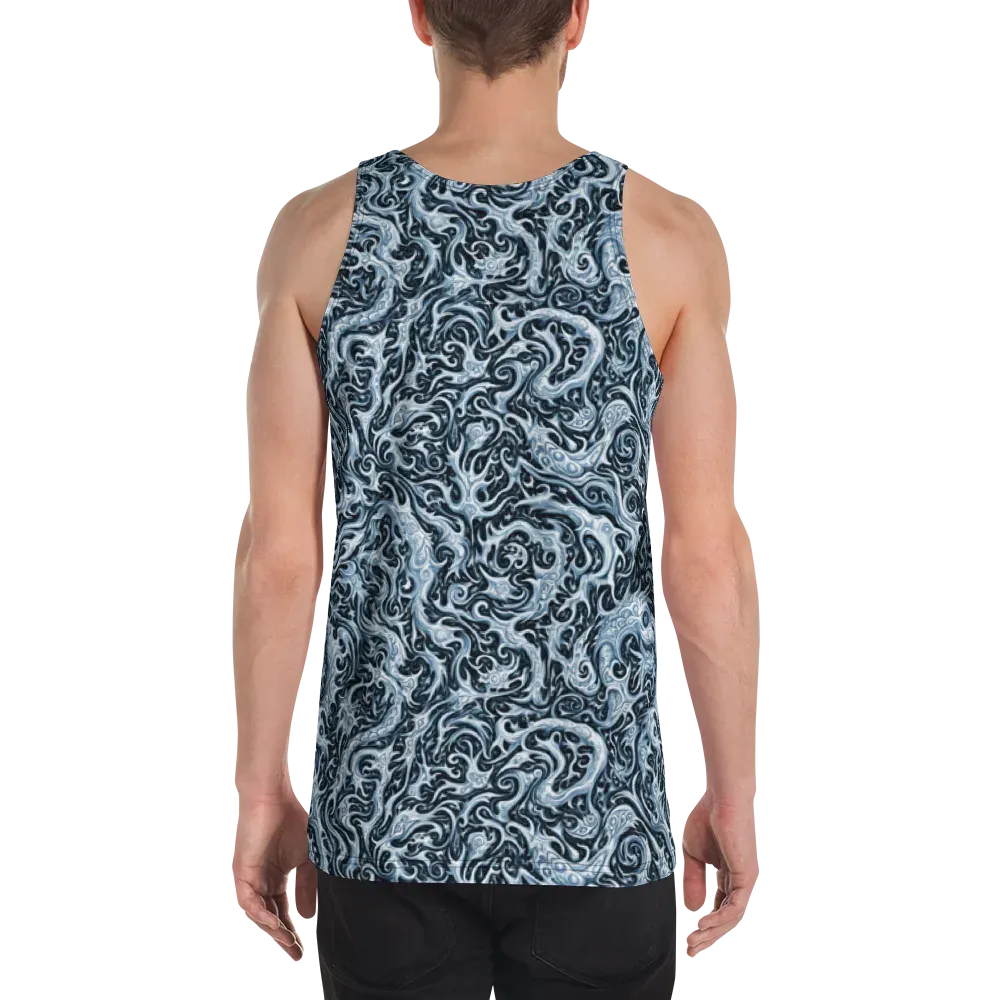 Midnight Arabesque on Men's Tank Top — Back