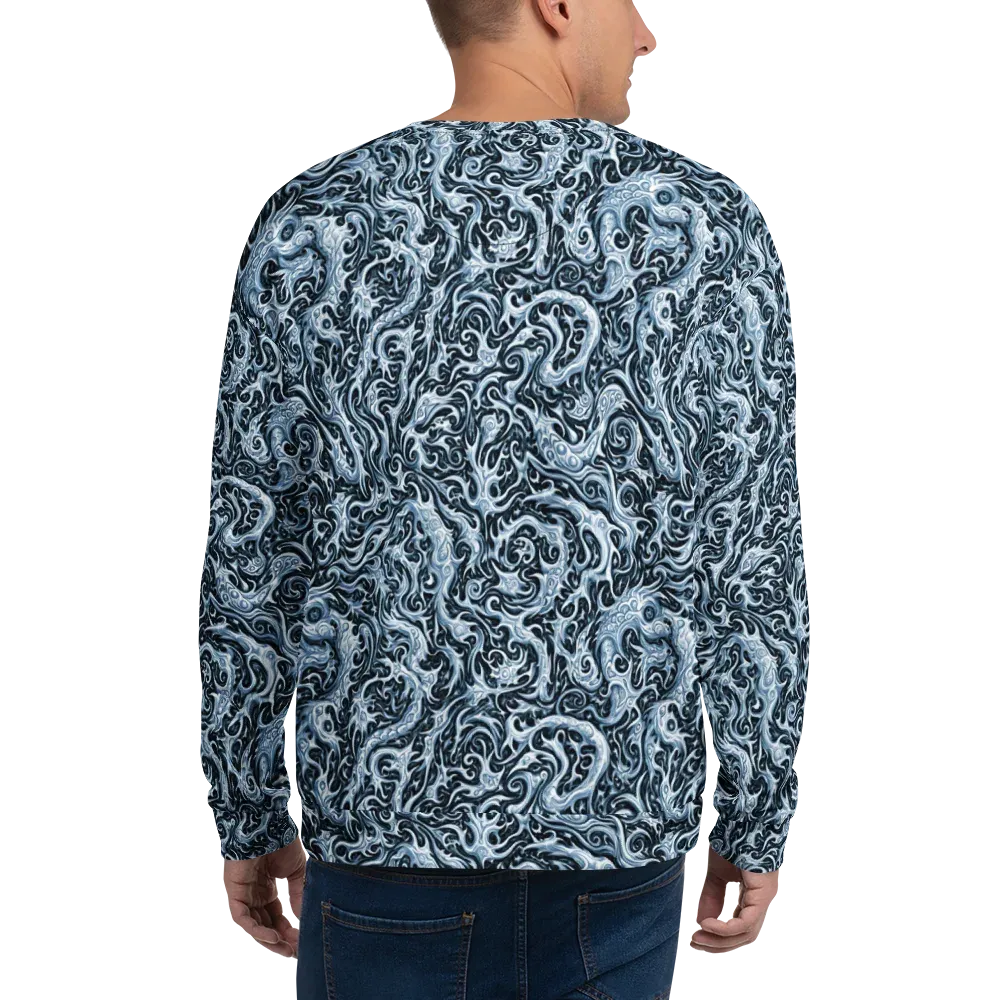 Midnight Arabesque on Sweatshirt — Back