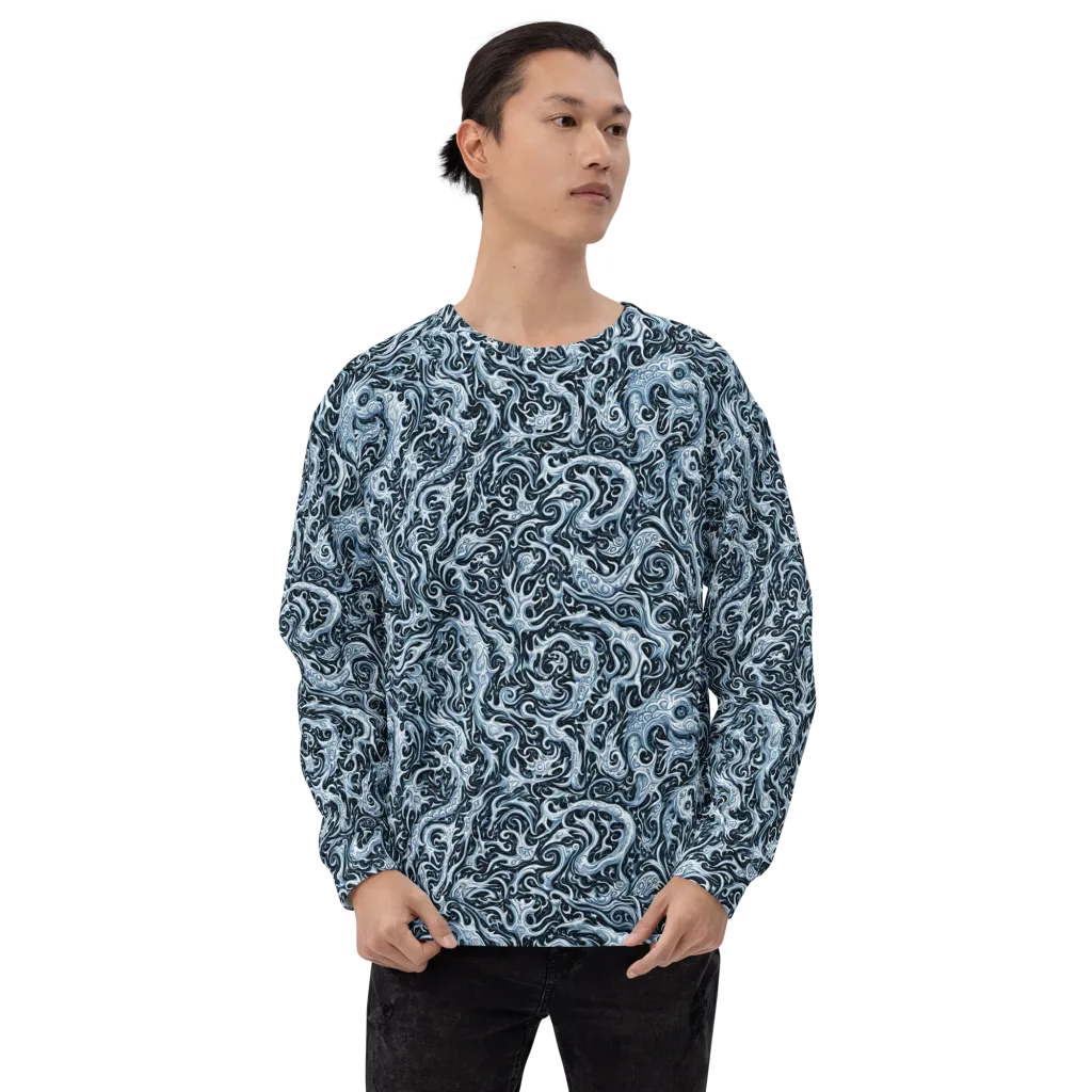 Midnight Arabesque on Sweatshirt — Front print