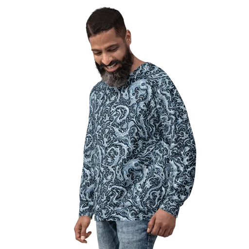 Midnight Arabesque on a Sweatshirt