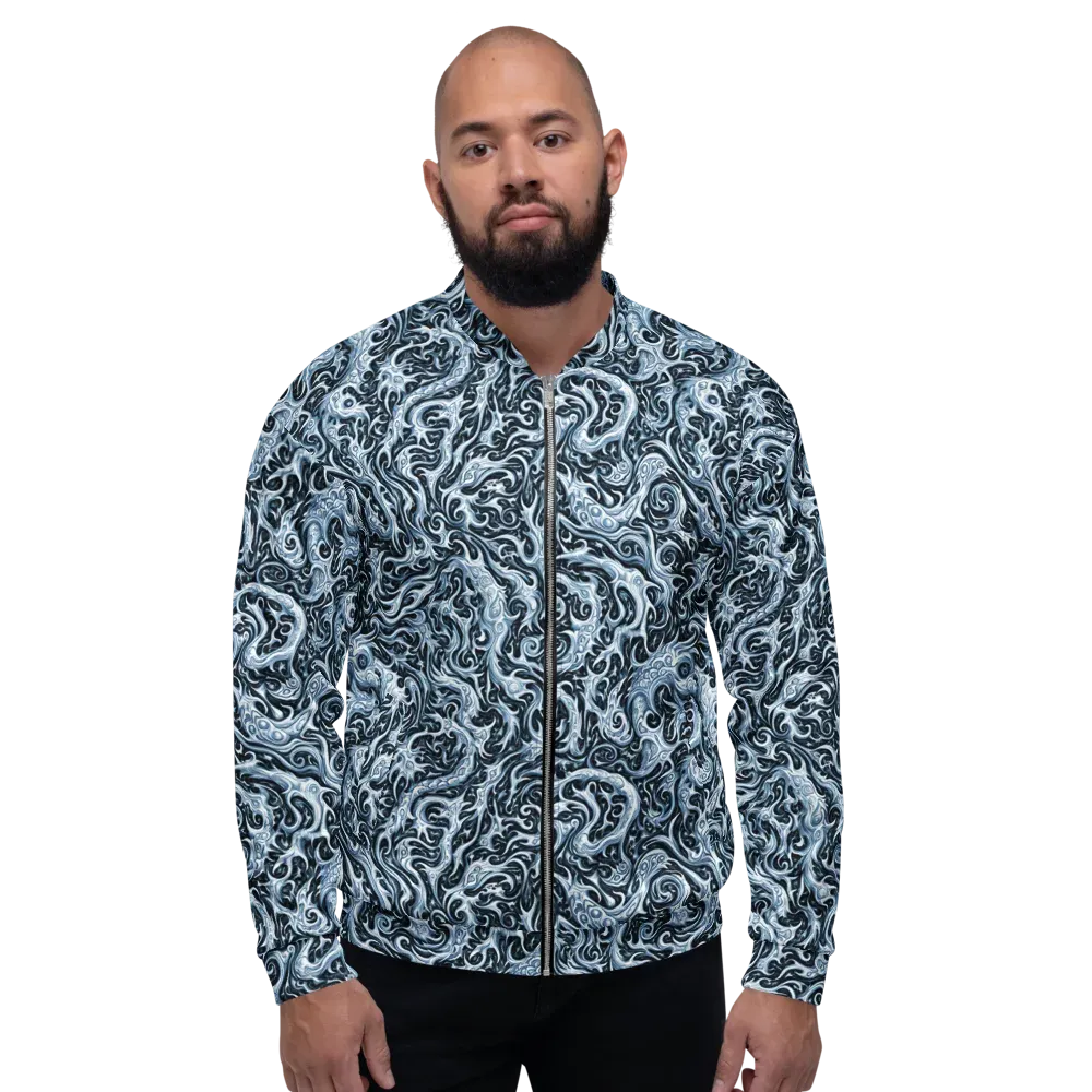 Midnight Arabesque on Bomber Jacket — Front