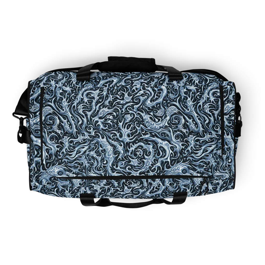 Midnight Arabesque on Duffle Bag — Top print