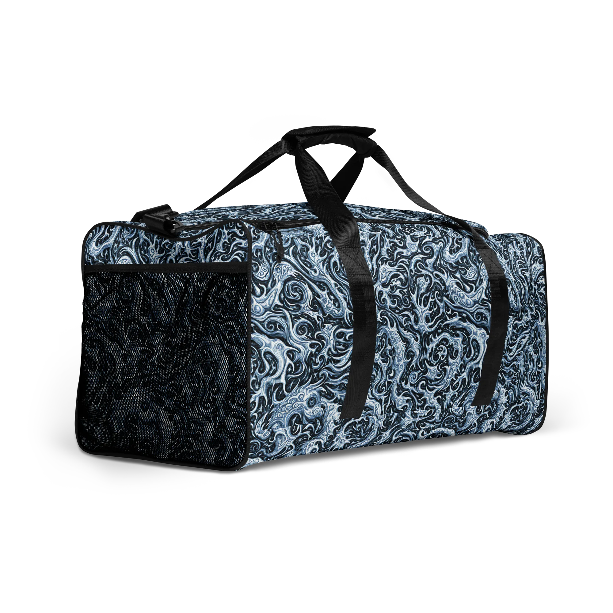 Midnight Arabesque on Duffle Bag — Front print