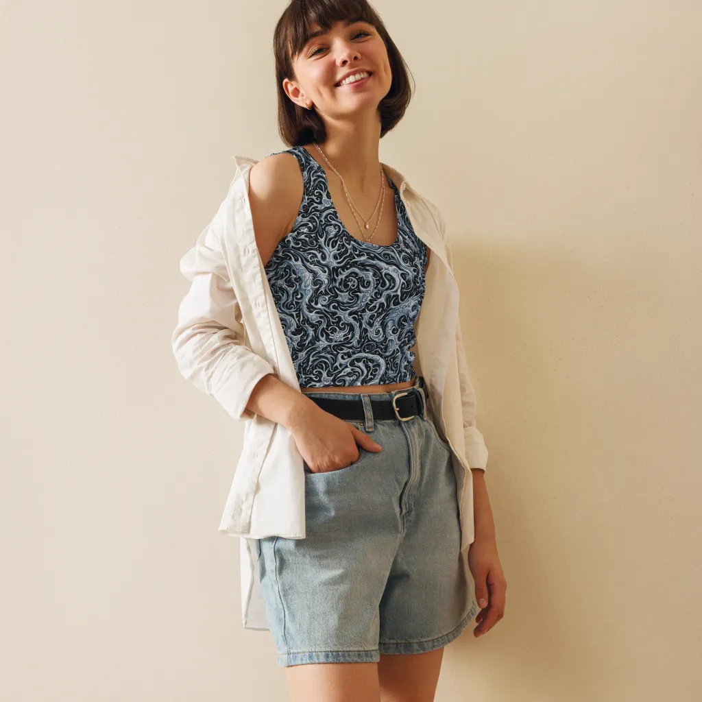 Midnight Arabesque on Crop Top — Print file