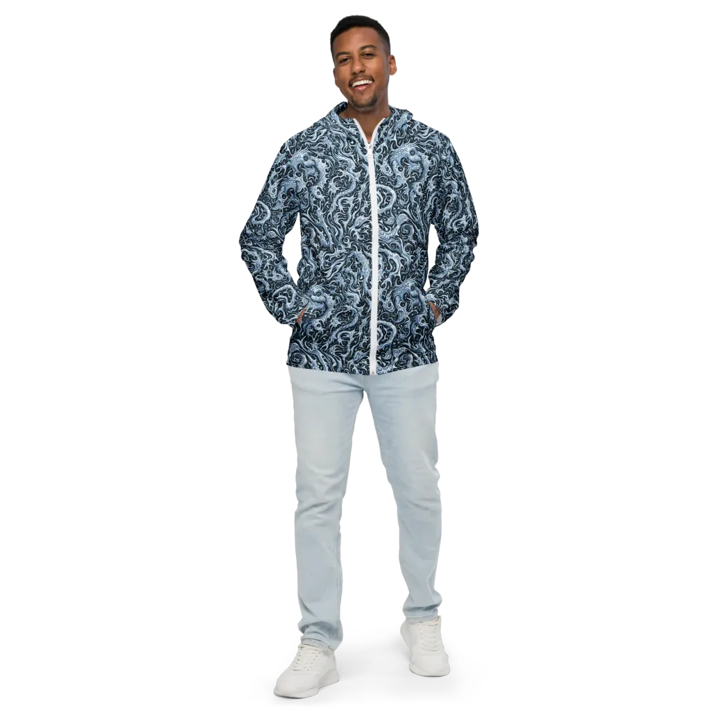 Midnight Arabesque on Men's Windbreaker — Front