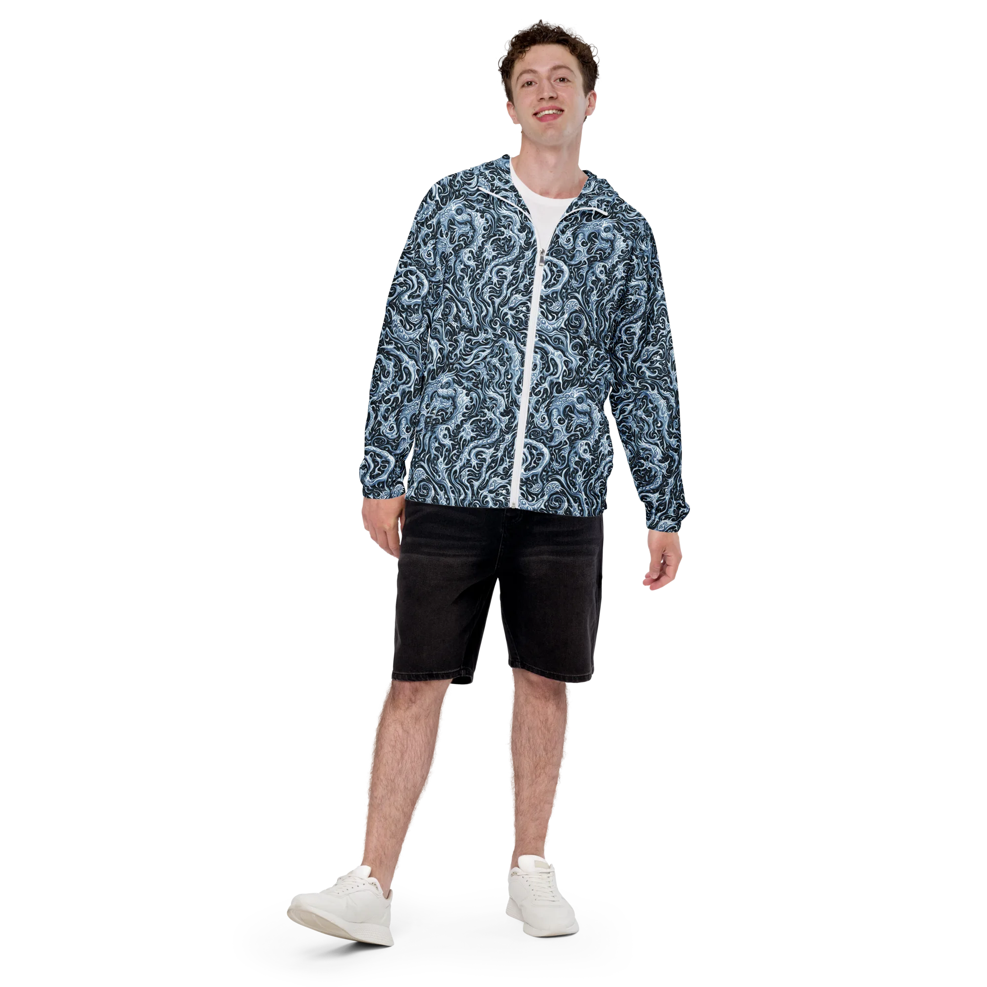 Midnight Arabesque on Men's Windbreaker — Front print