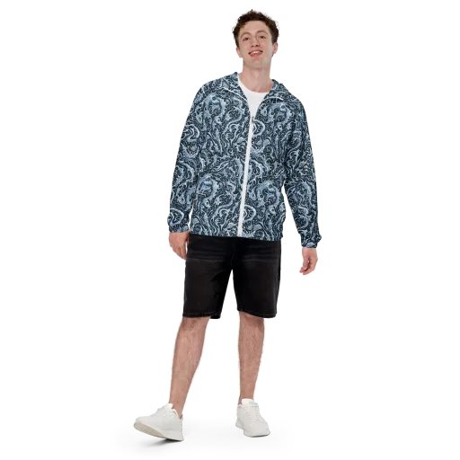 Midnight Arabesque on a Men's Windbreaker