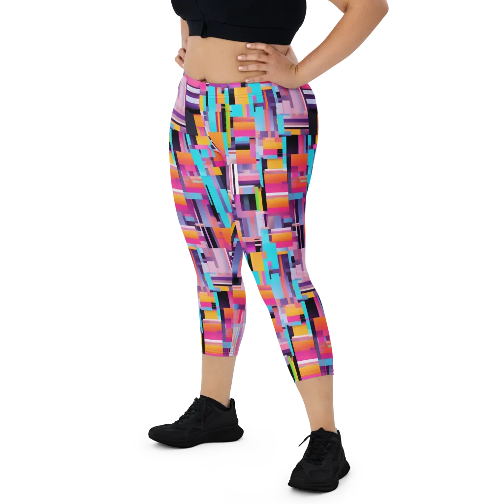 Chromatic Circuit on Capri Leggings — Print file