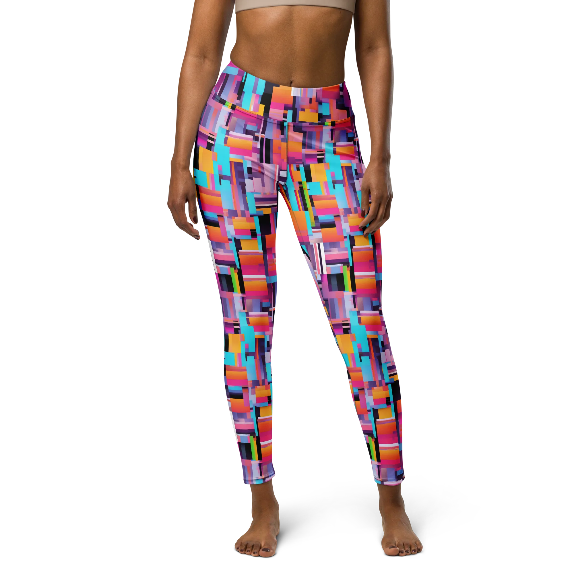Chromatic Circuit on Yoga Leggings — Print file