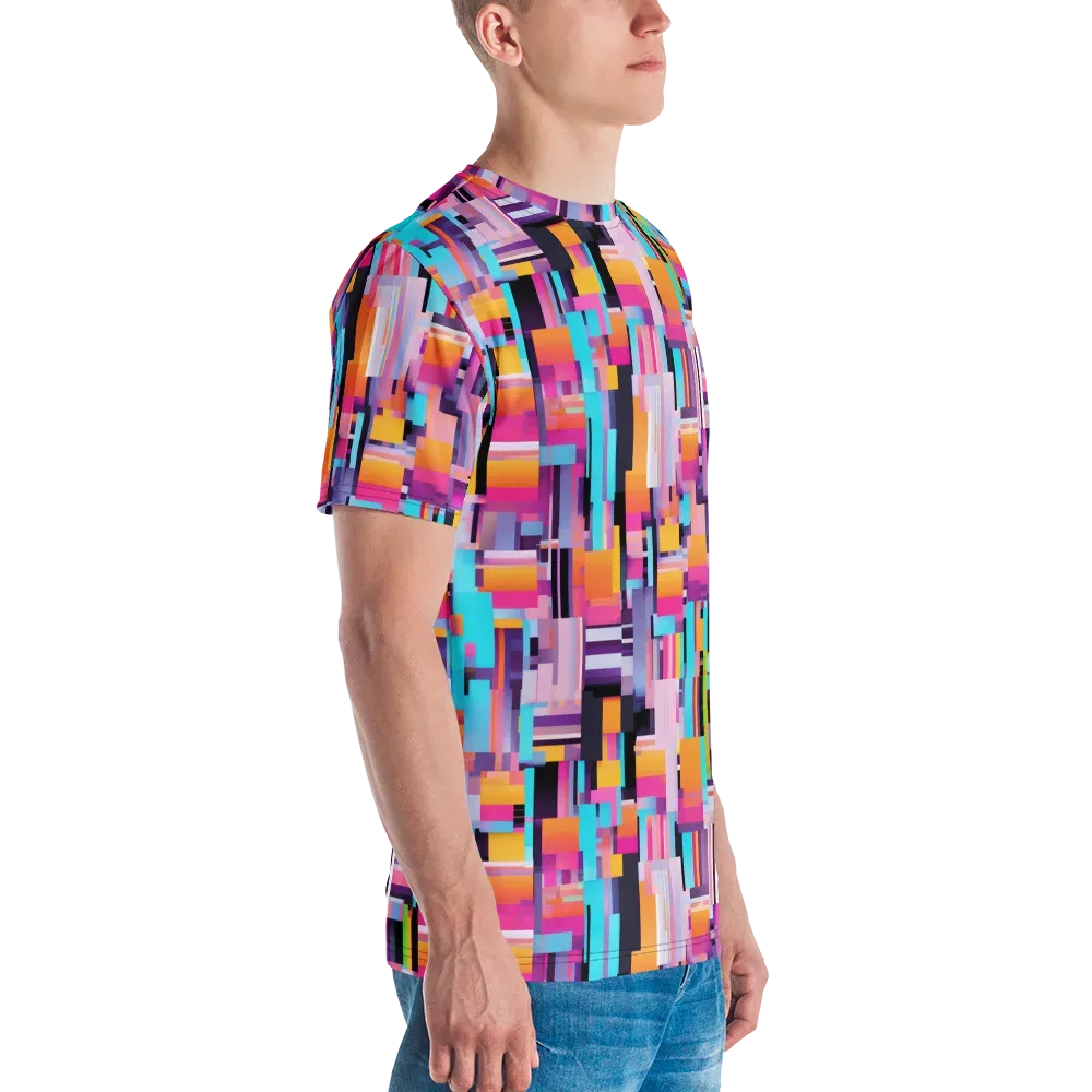 Chromatic Circuit on Men's Crew Neck T-Shirt — Right
